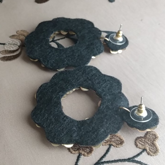 Anthropologie Lucia sequin & beaded earrings FIRM PRICE - Picture 6 of 7